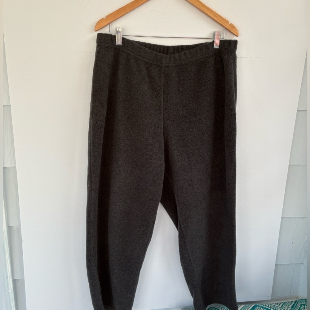 Talbots Women's Polartec Charcoal Gray Cozy Fleece Lounge Pants 2X Petite - Picture 7 of 16